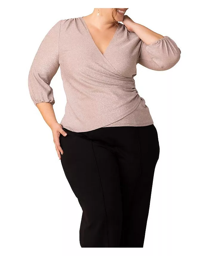 Топ Celeste Sparkle с имитацией запаха размера плюс Kiyonna, розовый
Топ Celeste Sparkle с имитацией запаха размера плюс Kiyonna, розовый