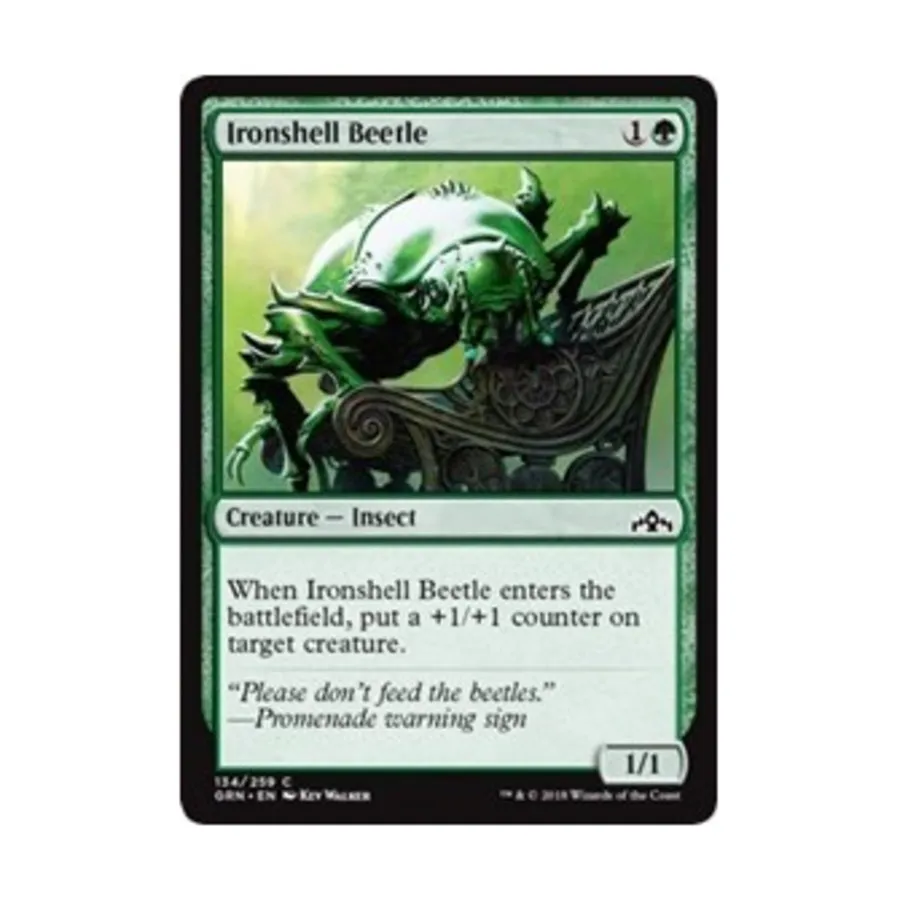 CCG Железнопанцирный жук (С), MTG - Guilds of Ravnica
CCG Железнопанцирный жук (С), MTG - Guilds of Ravnica