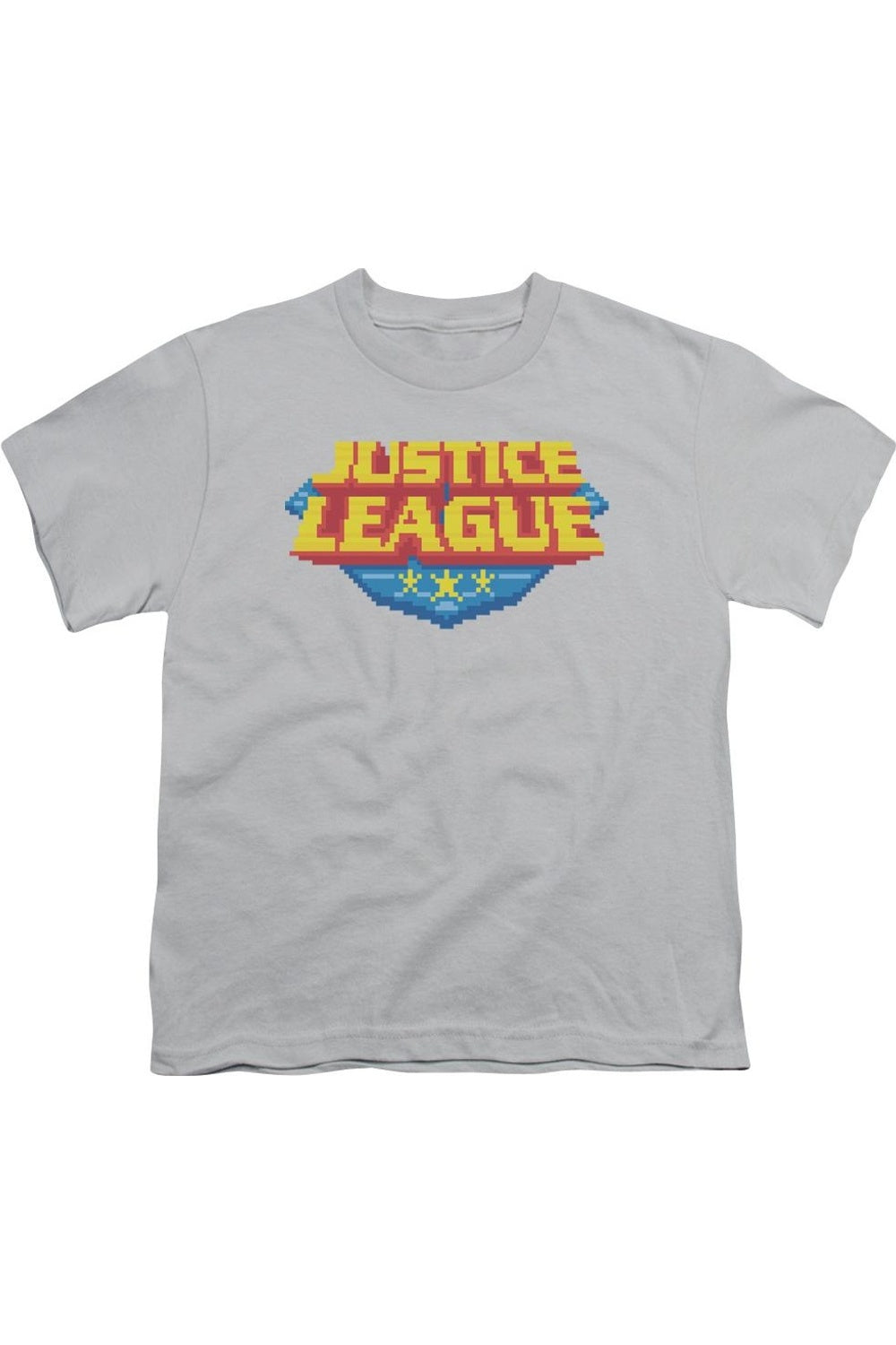 Футболка с 8-битным логотипом Лиги Справедливости Америки для детей Gildan, серебряный
Футболка с 8-битным логотипом Лиги Справедливости Америки для детей Gildan, серебряный