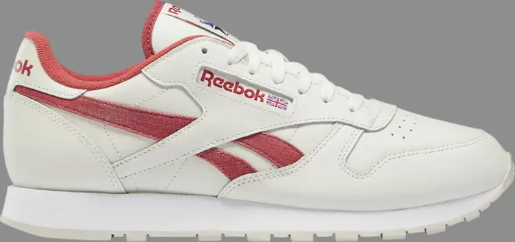 Кроссовки classic leather 'chalk mars red' Reebok, белый
Кроссовки classic leather 'chalk mars red' Reebok, белый
