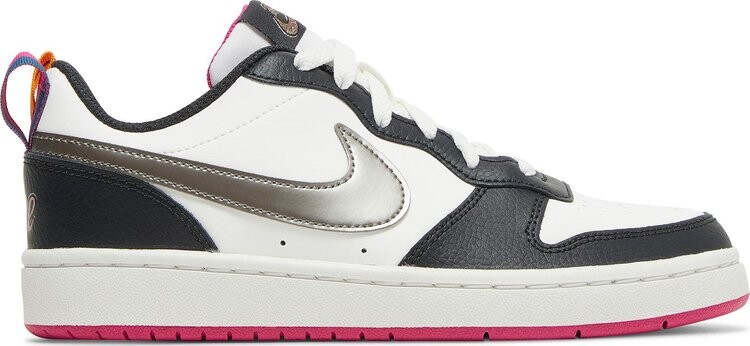 Кроссовки Nike Court Borough Low 2 SE GS 'Summit White Pink Prime', белый 
Кроссовки Nike Court Borough Low 2 SE GS 'Summit White Pink Prime', белый