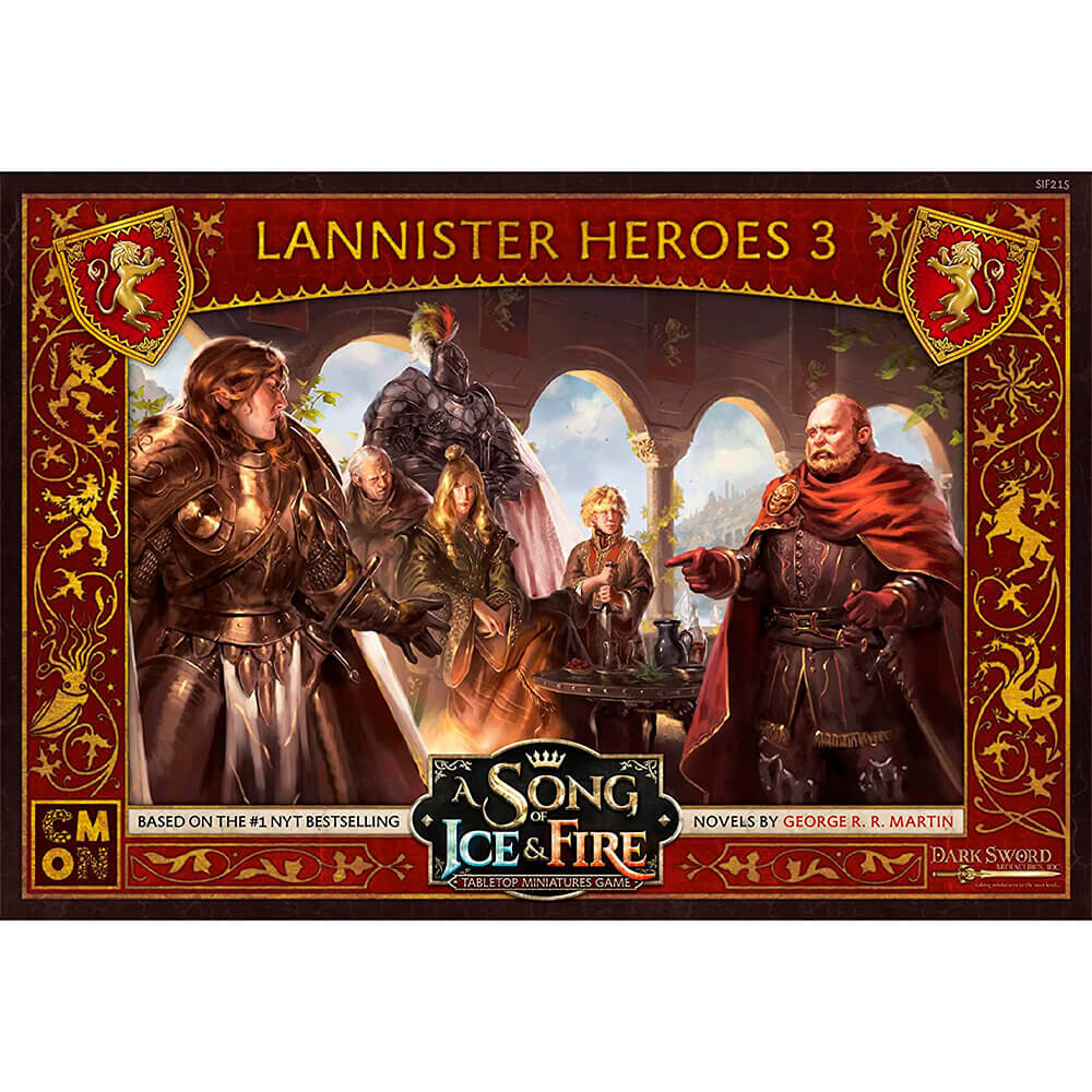 Дополнительный набор к CMON A Song of Ice and Fire Tabletop Miniatures Game, Lannister Heroes III
Дополнительный набор к CMON A Song of Ice and Fire Tabletop Miniatures Game, Lannister Heroes III