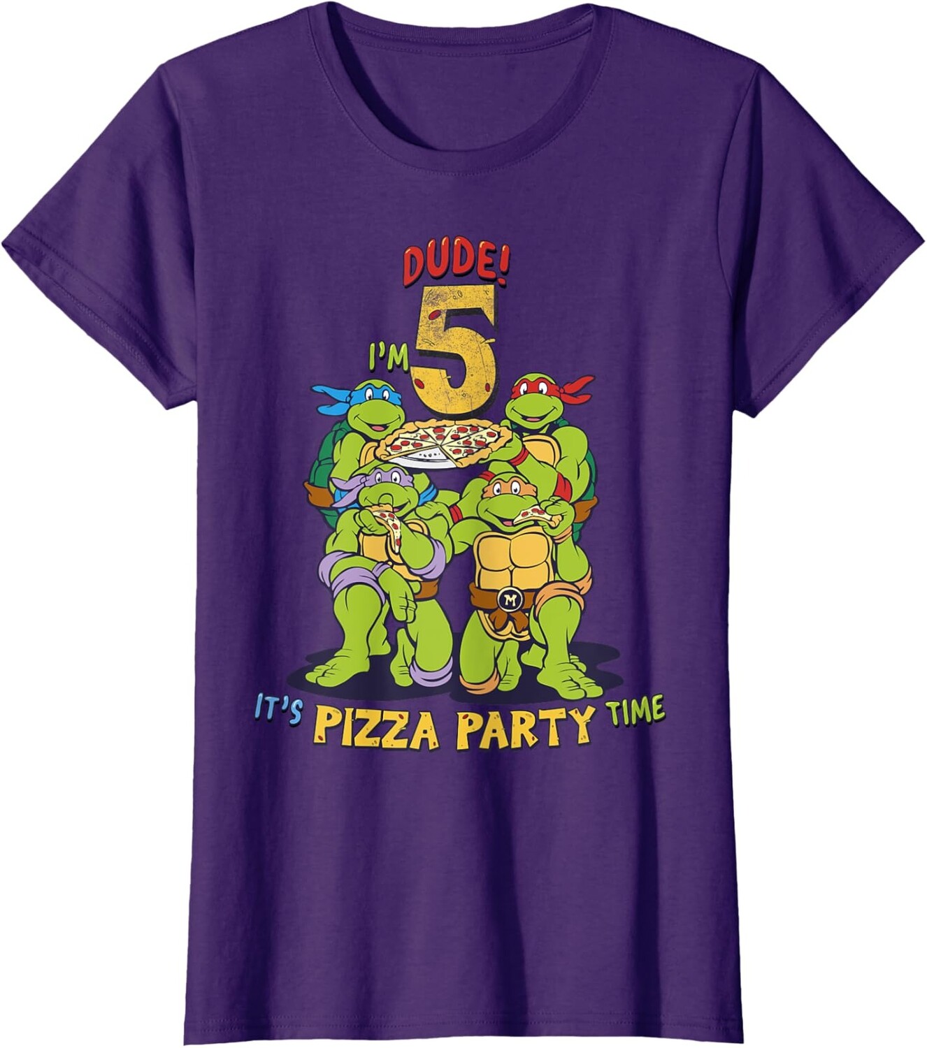 Женская футболка Teenage Mutant Ninja Turtles I'm 5 Dude Pizza Birthday Party, фиолетовый
Женская футболка Teenage Mutant Ninja Turtles I'm 5 Dude Pizza Birthday Party, фиолетовый