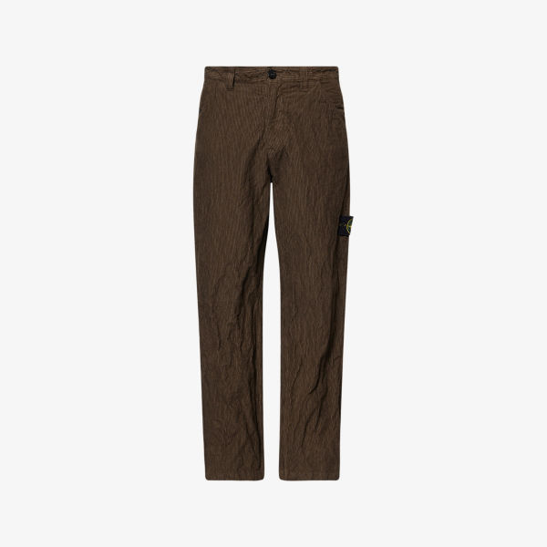 Брюки Stone Island прямого кроя из смесового хлопка с вельветовой фактурой, зеленый
Брюки Stone Island прямого кроя из смесового хлопка с вельветовой фактурой, зеленый