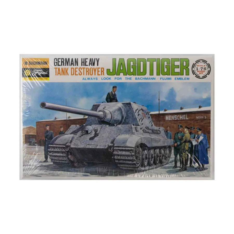 Немецкий тяжелый истребитель танков «Ягдтигр» (выпуск 1971 г.), Fujimi Models - Historical (1:72) 
Немецкий тяжелый истребитель танков «Ягдтигр» (выпуск 1971 г.), Fujimi Models - Historical (1:72)
