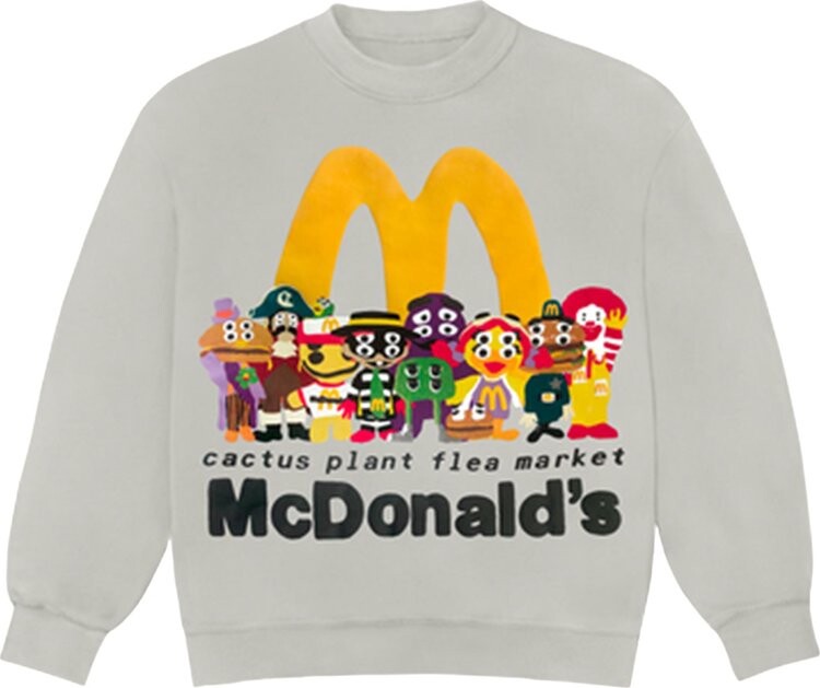 Толстовка Cactus Plant Flea Market x McDonald's Cactus Buddy! And Friends Crewneck 'Cement', серый
Толстовка Cactus Plant Flea Market x McDonald's Cactus Buddy! And Friends Crewneck 'Cement', серый