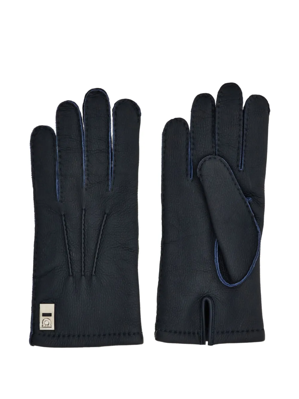 Перчатки с подкладкой и декоративной прострочкой Ferragamo, синий
Перчатки с подкладкой и декоративной прострочкой Ferragamo, синий