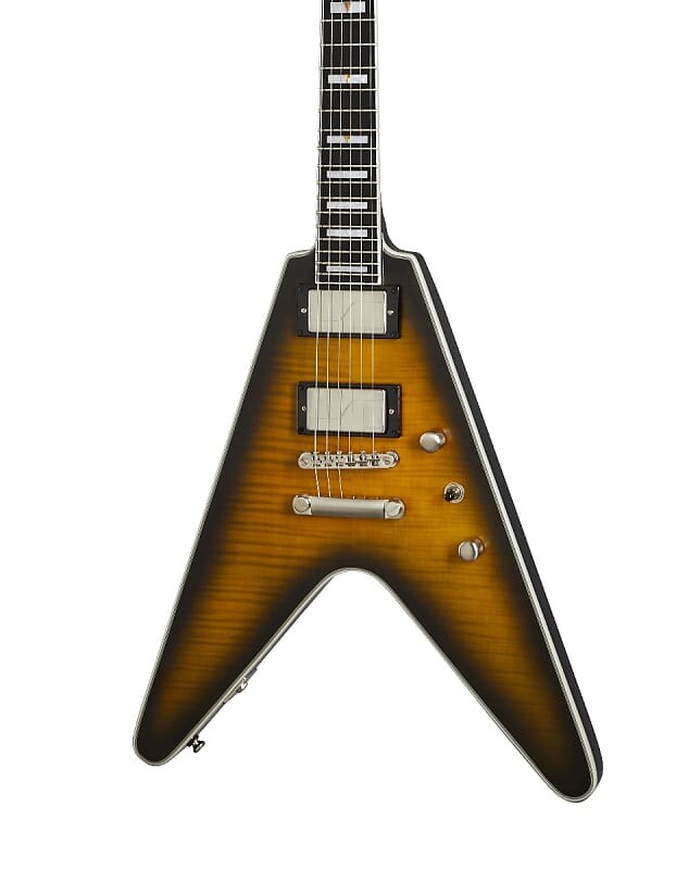 Электрогитара Epiphone Flying V Prophecy в цвете Yellow Tiger Aged Gloss EIVYYTABNH1
Электрогитара Epiphone Flying V Prophecy в цвете Yellow Tiger Aged Gloss EIVYYTABNH1