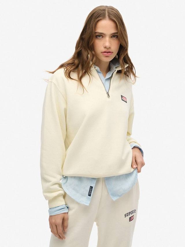 Спортивный джемпер essentials с воротником на молнии 1/2 из чистого органического хлопка Superdry, белый
Спортивный джемпер essentials с воротником на молнии 1/2 из чистого органического хлопка Superdry, белый