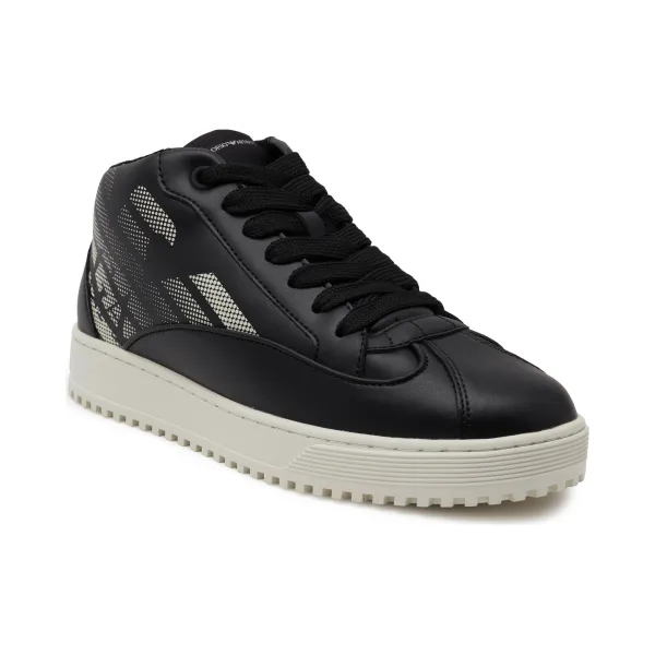 Кожаные кроссовки Emporio Armani, черный
Кожаные кроссовки Emporio Armani, черный