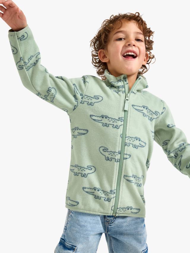 Детская флисовая куртка на молнии с крокодиловым принтом Lindex, цвет Light Dusty Green
Детская флисовая куртка на молнии с крокодиловым принтом Lindex, цвет Light Dusty Green