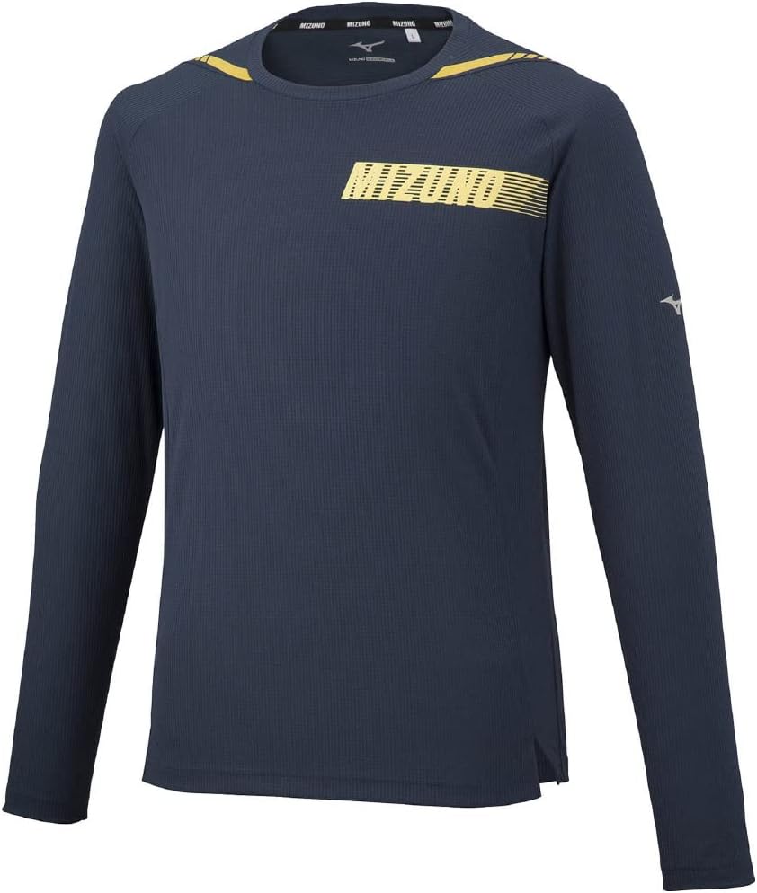 Мужская тренировочная футболка с длинным рукавом Mizuno Dry Aeroflow, дышащая, 32MA2554, синий
Мужская тренировочная футболка с длинным рукавом Mizuno Dry Aeroflow, дышащая, 32MA2554, синий
