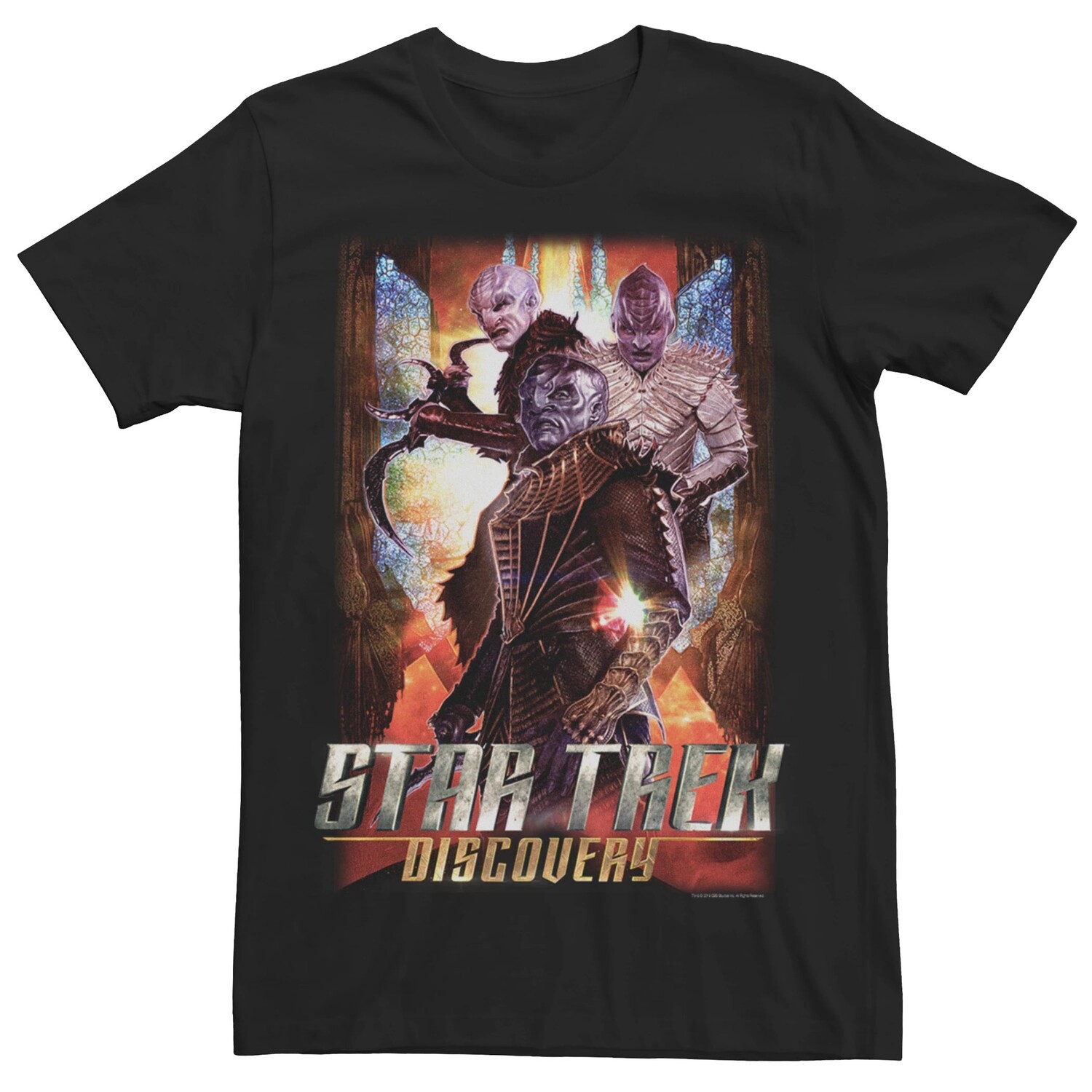 Мужская футболка с графическим плакатом Star Trek Discovery Kingon Licensed Character
Мужская футболка с графическим плакатом Star Trek Discovery Kingon Licensed Character