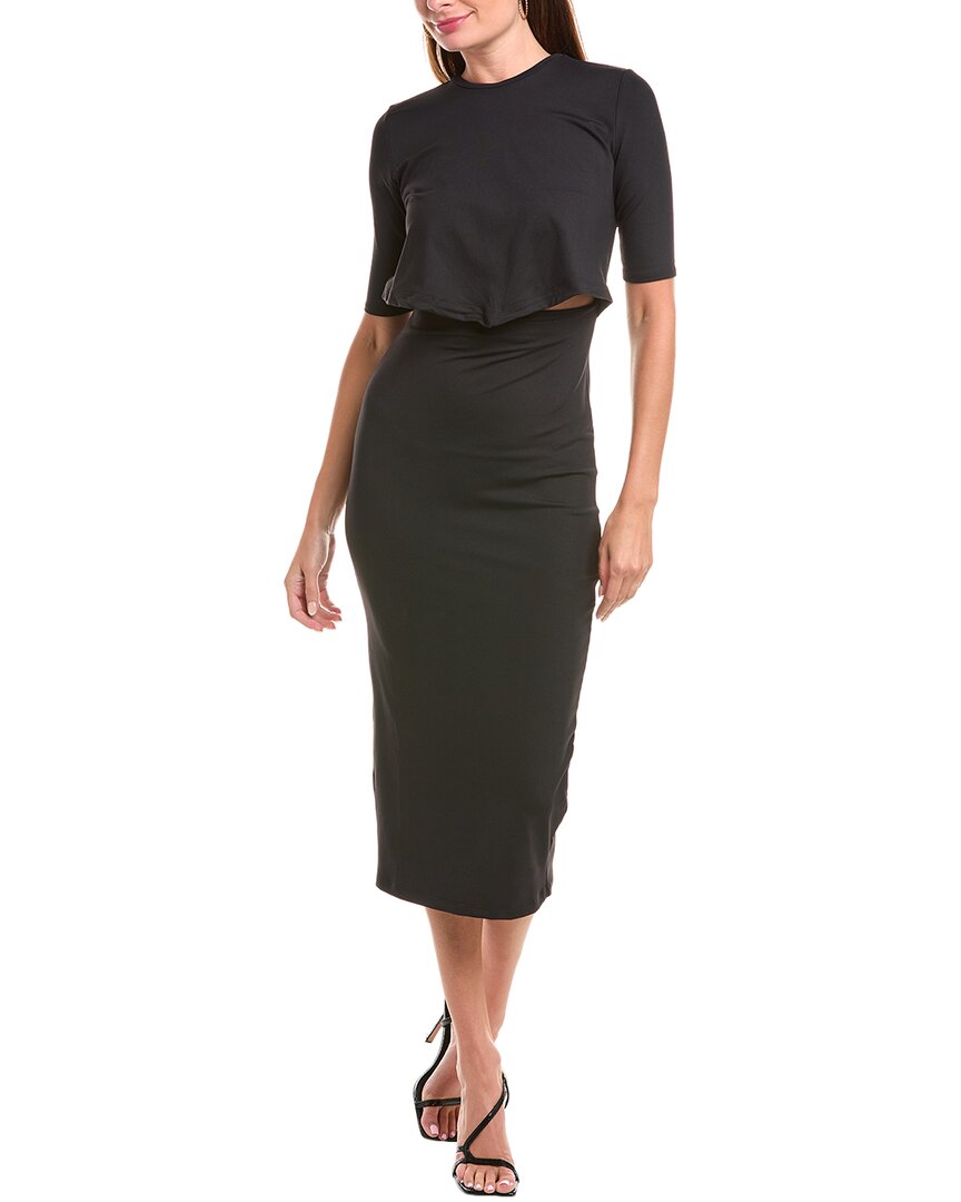 Susana Monaco Платье миди с узлом, черный
Susana Monaco Платье миди с узлом, черный