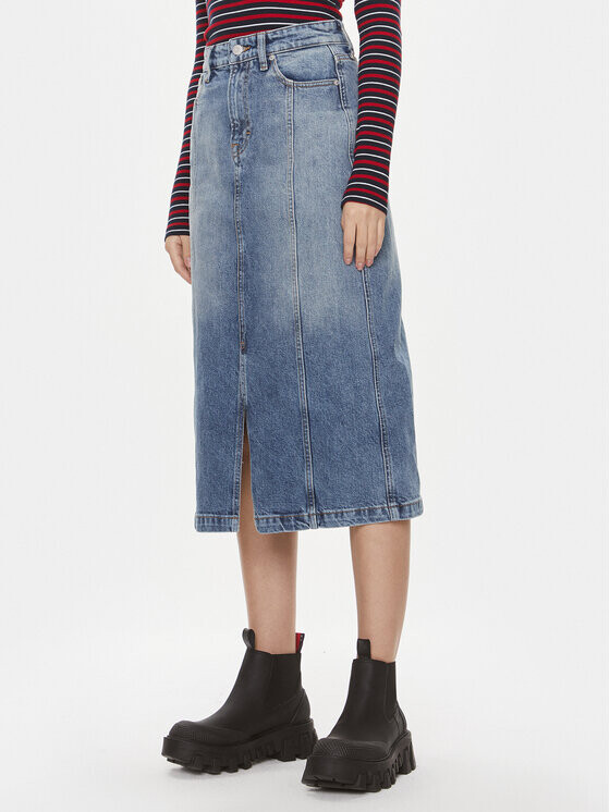 Джинсовая юбка стандартного кроя Tommy Jeans, синий
Джинсовая юбка стандартного кроя Tommy Jeans, синий