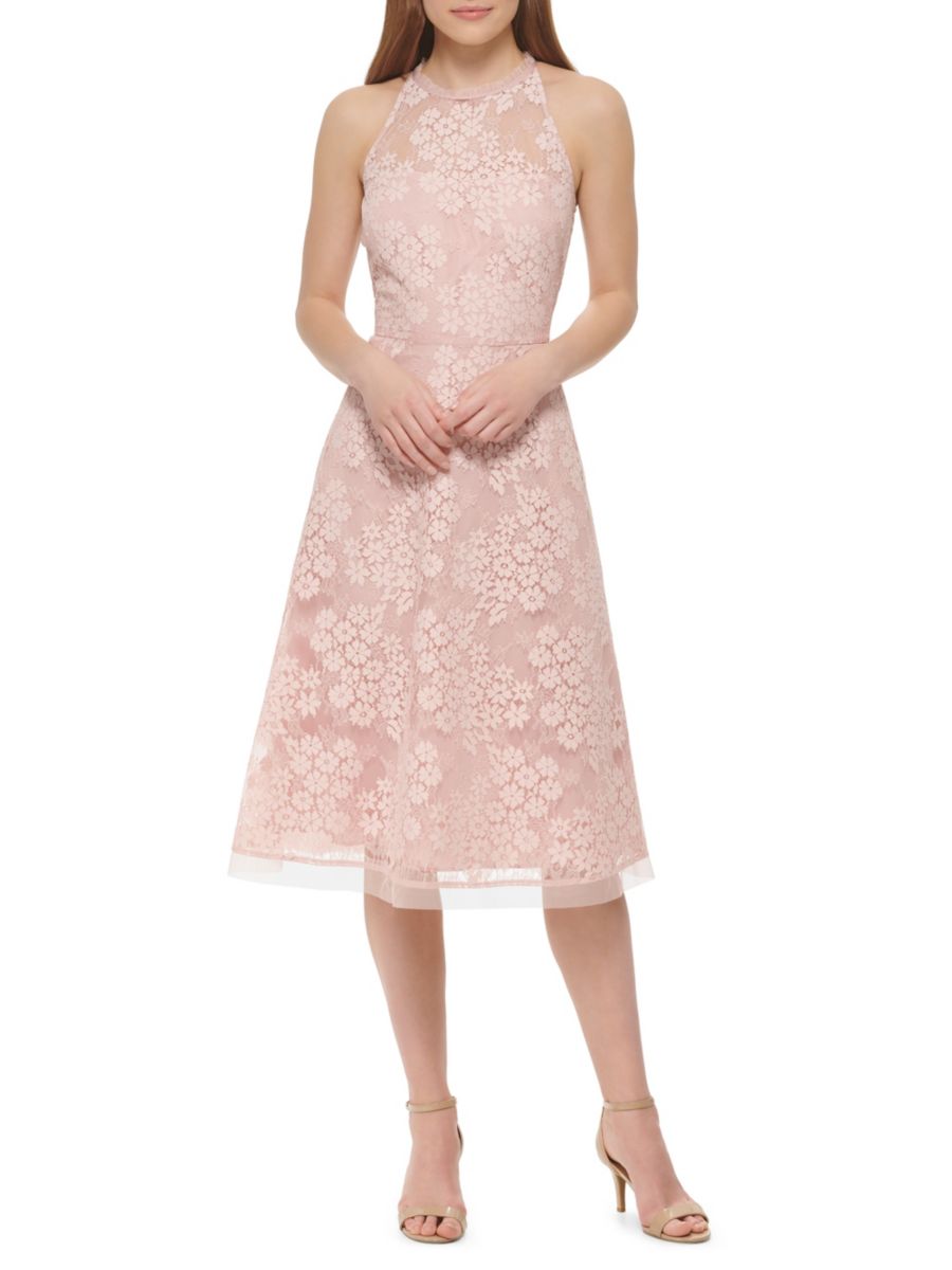 Платье миди с цветочным кружевом и расклешенной юбкой Vince Camuto, цвет Blush
Платье миди с цветочным кружевом и расклешенной юбкой Vince Camuto, цвет Blush