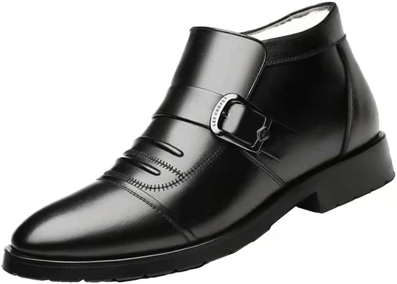 Мужские зимние деловые высокие кожаные утепленные ботинки с плюшевой подкладкой, мужские ботинки до щиколотки для снега, удобная посадка для офисных мероприятий, элегантно-повседневная обувь для джентльменов Hhhchpm, черный
Мужские зимние деловые высокие кожаные утепленные ботинки с плюшевой подкладкой, мужские ботинки до щиколотки для снега, удобная посадка для офисных мероприятий, элегантно-повседневная обувь для джентльменов Hhhchpm, черный