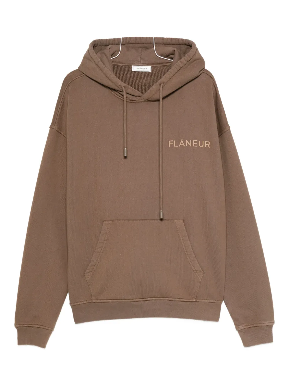 Худи с вышитым логотипом FLÂNEUR, коричневый
Худи с вышитым логотипом FLÂNEUR, коричневый
