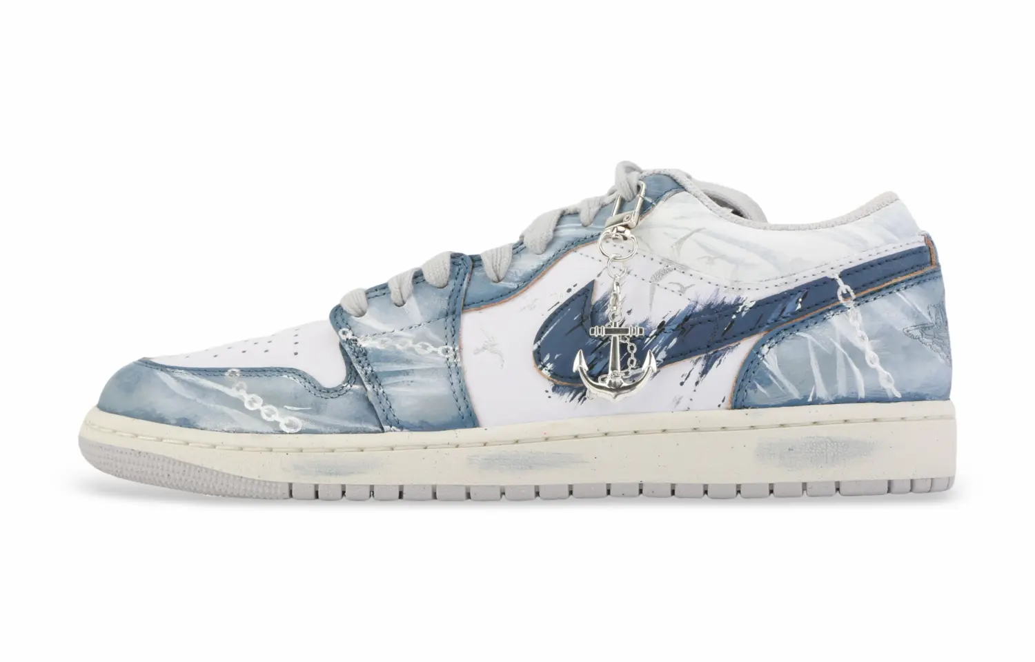 Jordan Баскетбольные кроссовки Air 1 Drippy Tornado Storm с низким верхом, износостойкие, винтажные, мужские, серо-синие
Jordan Баскетбольные кроссовки Air 1 Drippy Tornado Storm с низким верхом, износостойкие, винтажные, мужские, серо-синие