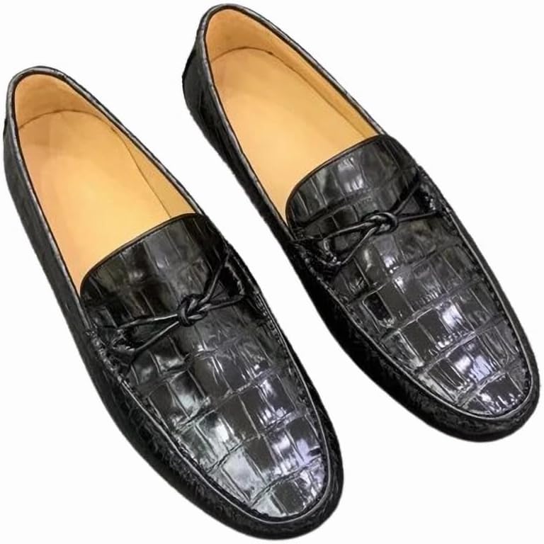 Мужские мокасины из кожи крокодила в стиле бизнес-кэжуал, из натуральной экзотической аллигаторовой кожи, мужские лоферы на молнии Generic, черный
Мужские мокасины из кожи крокодила в стиле бизнес-кэжуал, из натуральной экзотической аллигаторовой кожи, мужские лоферы на молнии Generic, черный