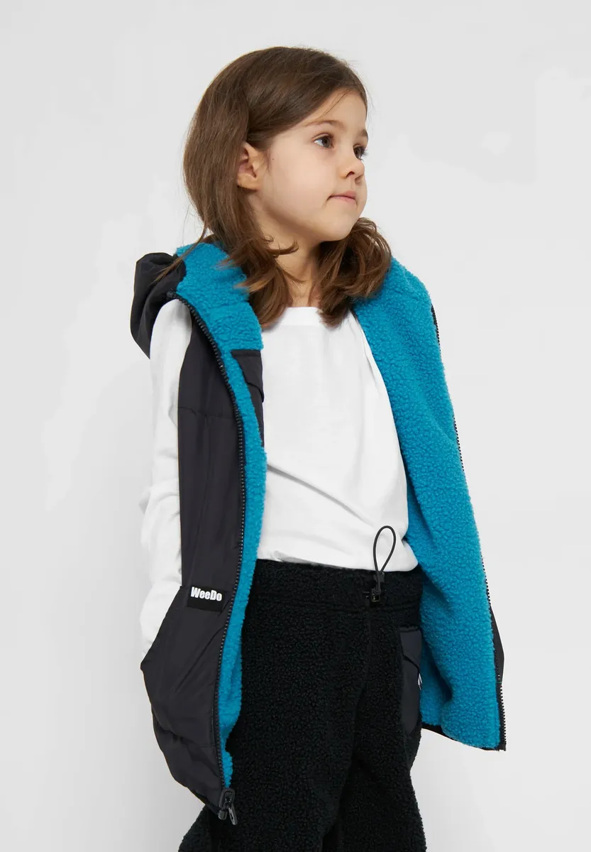 Функциональный жилет WeeDo "Монстр", жилет двусторонний, капюшон с рожками, синий
Функциональный жилет WeeDo "Монстр", жилет двусторонний, капюшон с рожками, синий