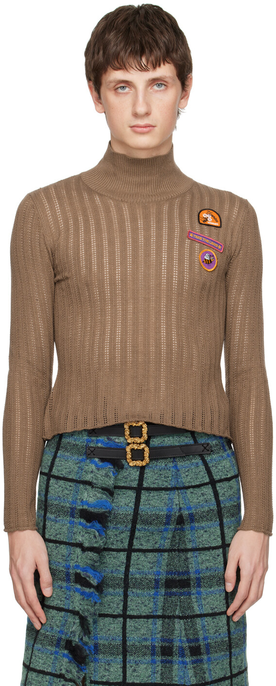 Коричневая водолазка Anna Cormio, Коричневый, Коричневая водолазка Anna Cormio 
Коричневая водолазка Anna Cormio, Коричневый, Коричневая водолазка Anna Cormio