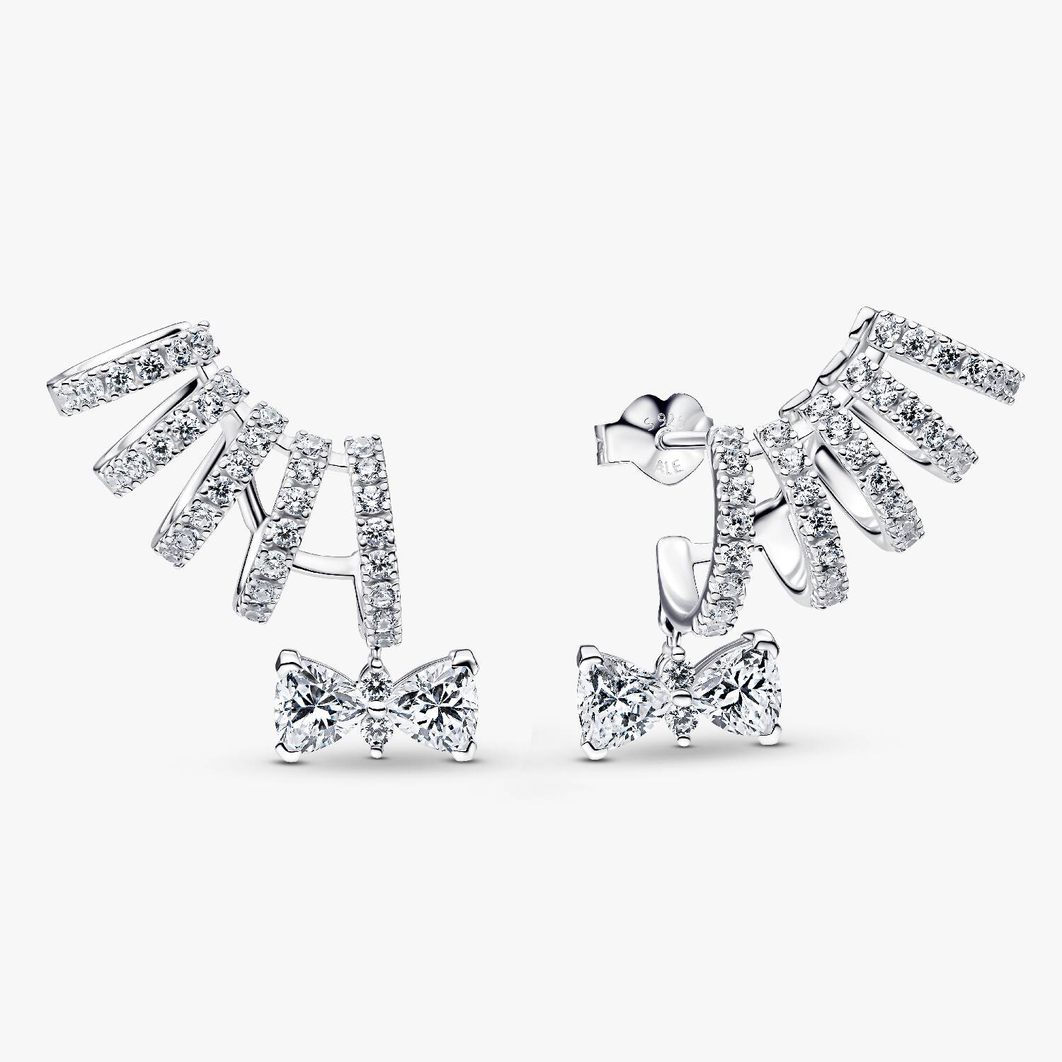 Серьги Pandora Bridgerton Sparkling Bow Climber, серебро
Серьги Pandora Bridgerton Sparkling Bow Climber, серебро