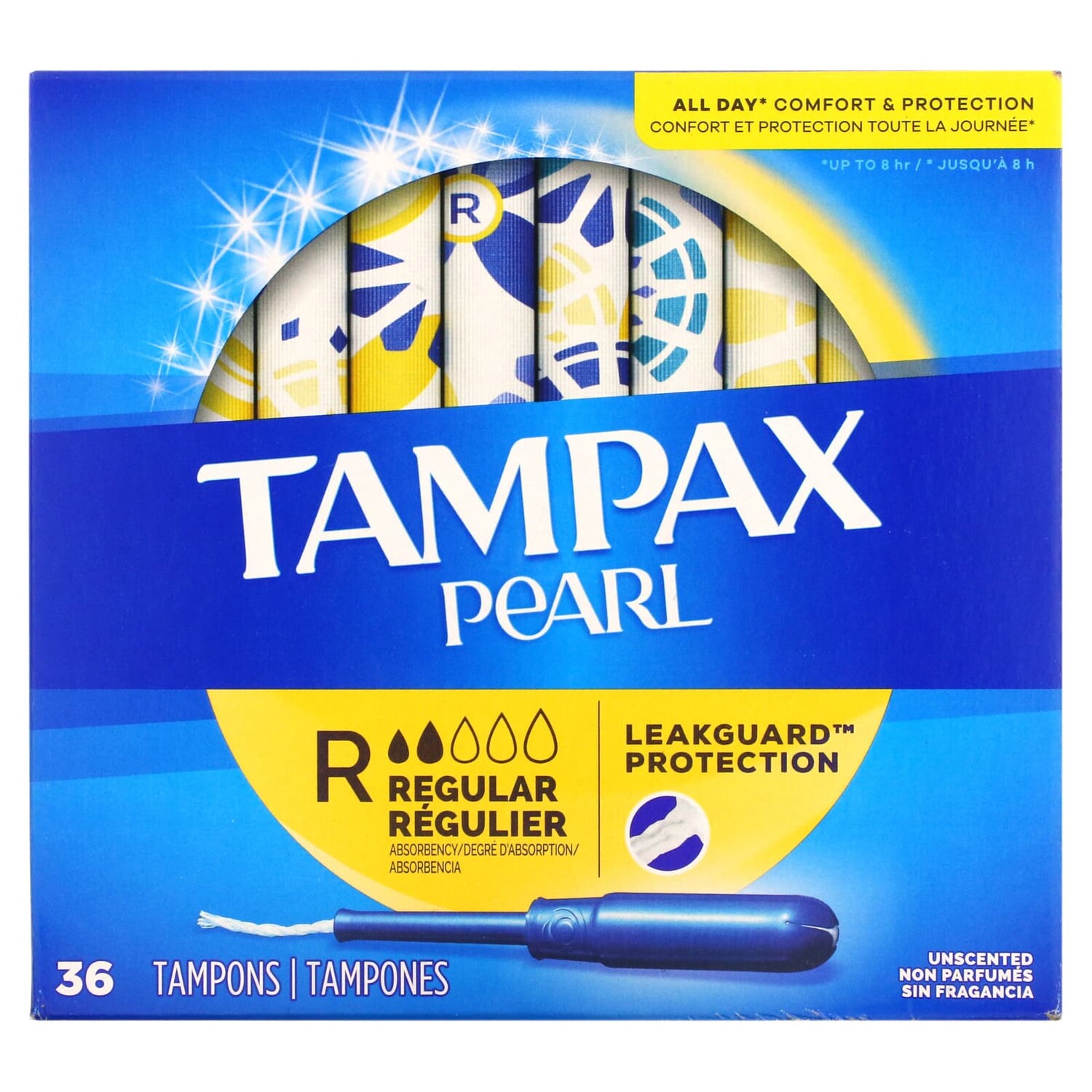 Тампоны Tampax обычный, 36 тампонов
Тампоны Tampax обычный, 36 тампонов