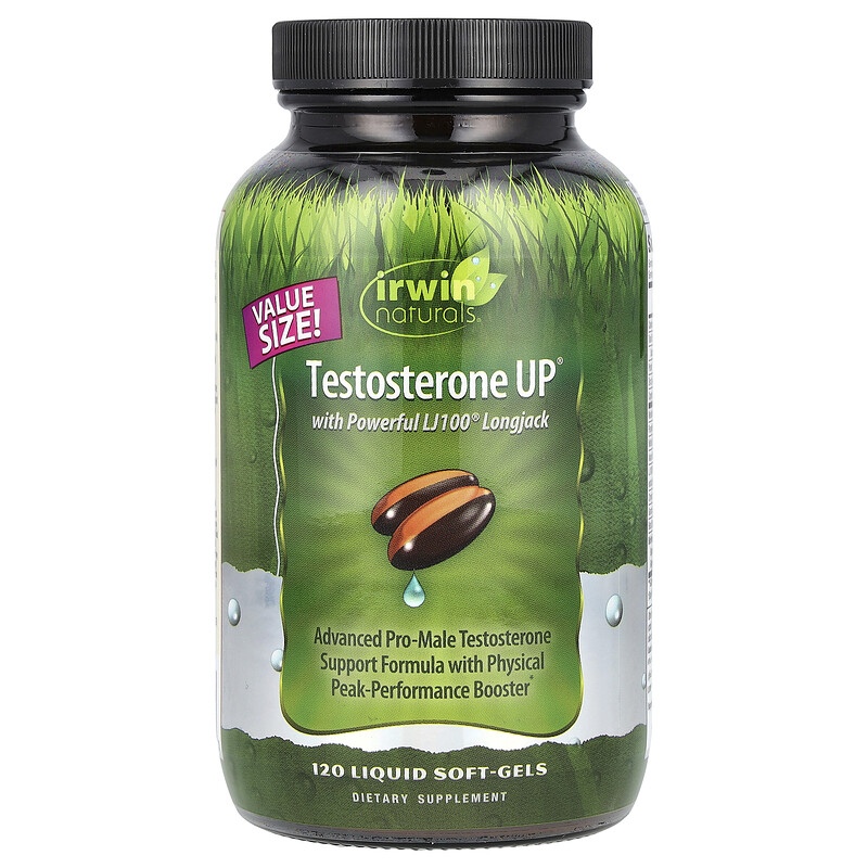 Irwin Naturals, Testosterone UP с Powerful LJ100 Longjack, 120 желатиновых капсул
Irwin Naturals, Testosterone UP с Powerful LJ100 Longjack, 120 желатиновых капсул