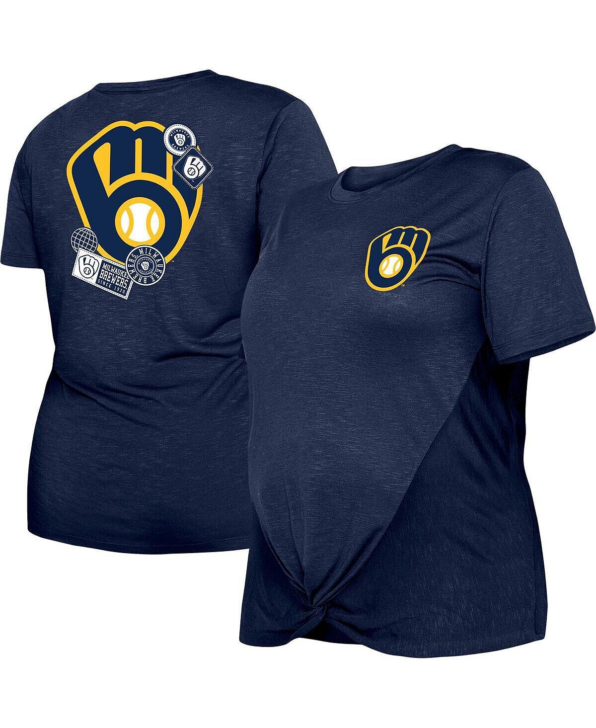 Женская темно-синяя футболка размера плюс с узлом спереди Milwaukee Brewers Two-Hit New Era, темно-синий
Женская темно-синяя футболка размера плюс с узлом спереди Milwaukee Brewers Two-Hit New Era, темно-синий