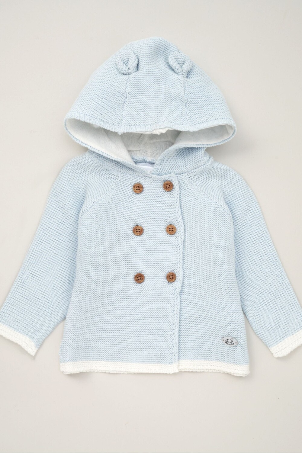 Кардиган с капюшоном с мотивом мишки из хлопкового трикотажа Rock-A-Bye Baby Boutique, синий
Кардиган с капюшоном с мотивом мишки из хлопкового трикотажа Rock-A-Bye Baby Boutique, синий