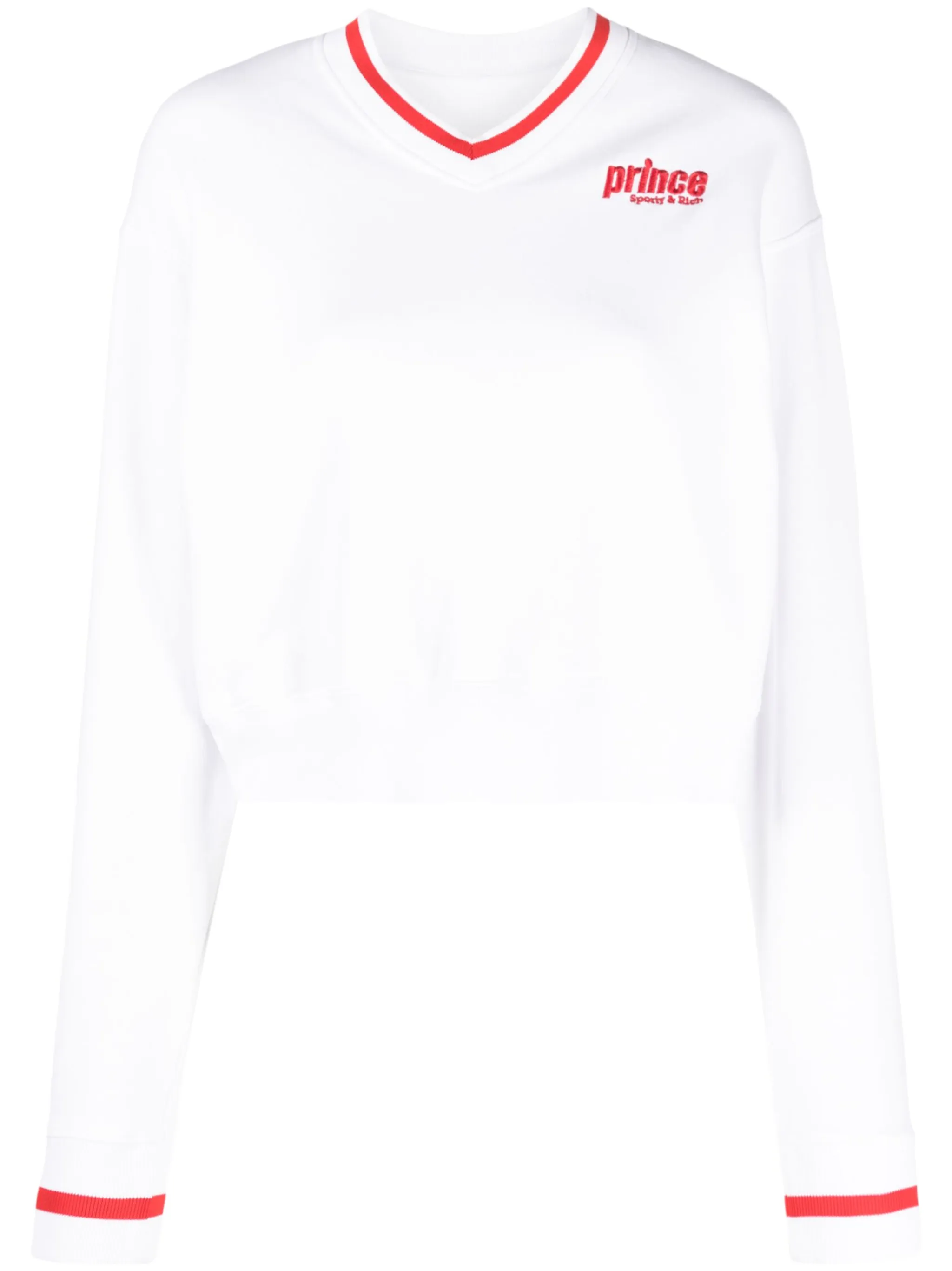 Толстовка с V-образным вырезом и вышитым логотипом Sporty & Rich, белый
Толстовка с V-образным вырезом и вышитым логотипом Sporty & Rich, белый