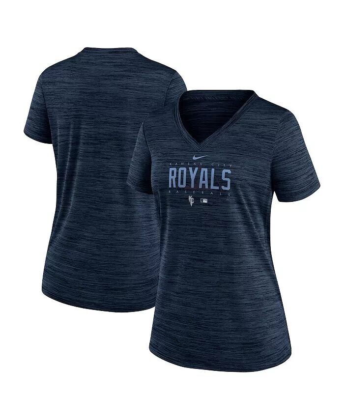 Женская темно-синяя футболка Kansas City Royals City Connect Velocity Practice Performance с v-образным вырезом Nike
Женская темно-синяя футболка Kansas City Royals City Connect Velocity Practice Performance с v-образным вырезом Nike