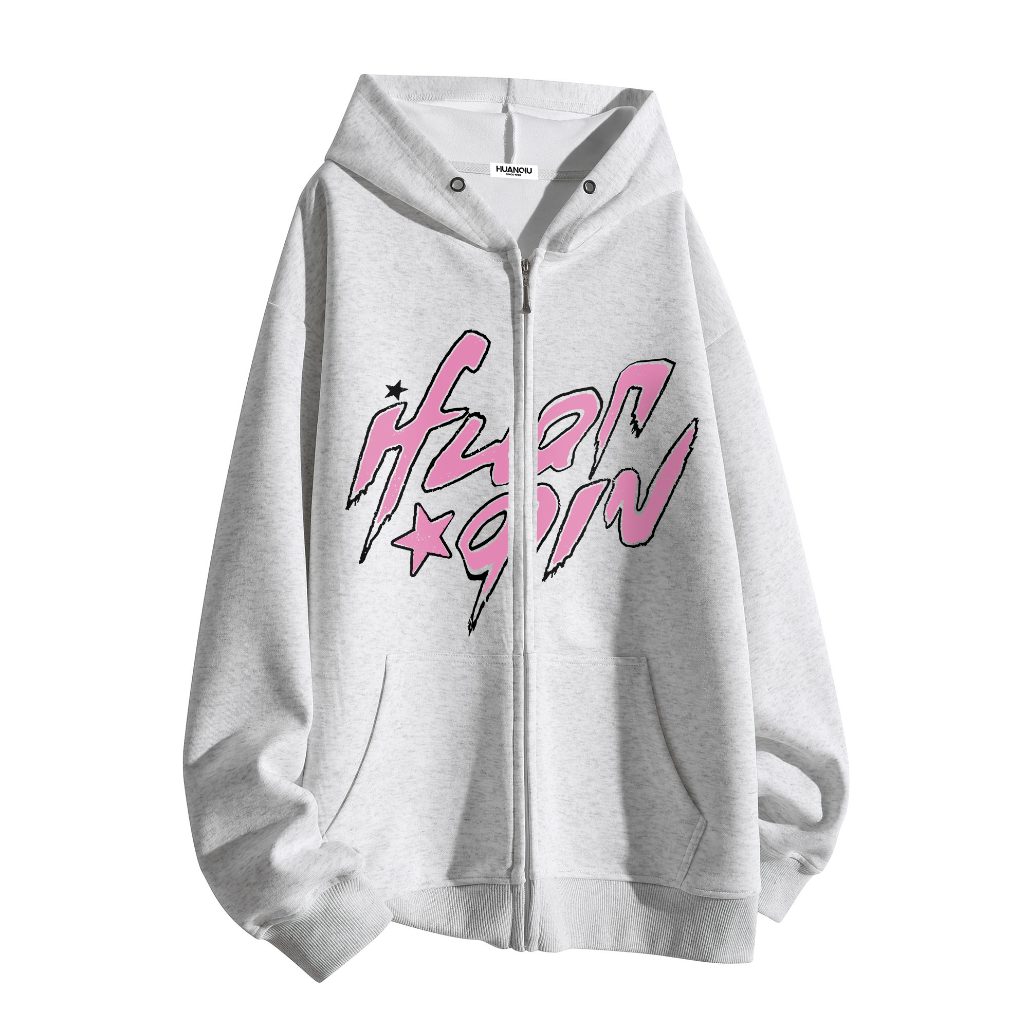 Толстовка Unisex Hooded Moderate Cardigan HUANQIU, светло-серый fleece-lined
Толстовка Unisex Hooded Moderate Cardigan HUANQIU, светло-серый fleece-lined