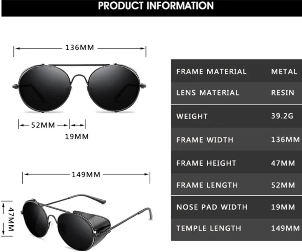 Солнцезащитные очки MUTYNE в стиле ретро-готика и стимпанк с круглой металлической оправой, для мужчин и женщин, роскошные солнцезащитные очки с защитными линзами, C4
Солнцезащитные очки MUTYNE в стиле ретро-готика и стимпанк с круглой металлической оправой, для мужчин и женщин, роскошные солнцезащитные очки с защитными линзами, C4