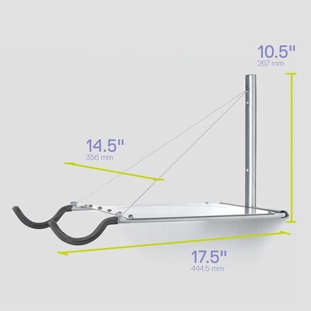 Настенная стойка для одного велосипеда + полка Delta, цвет One Color
Настенная стойка для одного велосипеда + полка Delta, цвет One Color