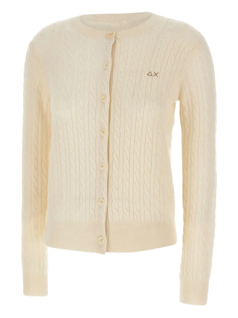 Кардиган с косой вязкой Sun68, нейтральный
Кардиган с косой вязкой Sun68, нейтральный