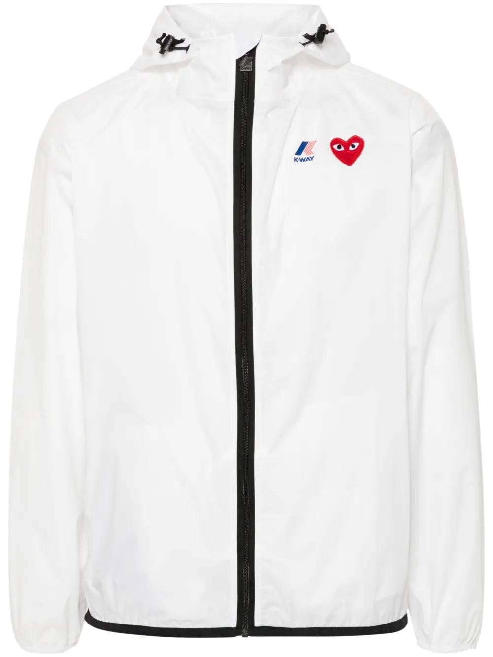 Легкая куртка из коллаборации с K-Way Heart Comme Des Garçons Play, белый
Легкая куртка из коллаборации с K-Way Heart Comme Des Garçons Play, белый
