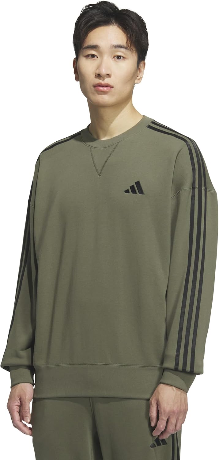 Мужская толстовка adidas ESS+ 3-Stripes Crew JUP87, черный/оливковый
Мужская толстовка adidas ESS+ 3-Stripes Crew JUP87, черный/оливковый