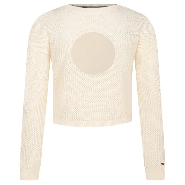 Укороченный свитер Tommy Hilfiger, экрю
Укороченный свитер Tommy Hilfiger, экрю