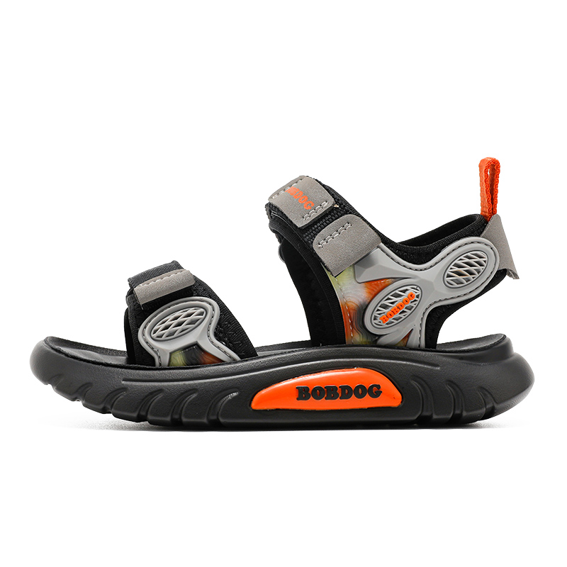 Сандалии детские с дышащей поддержкой и низким верхом BOBDOG, серый/черный
Сандалии детские с дышащей поддержкой и низким верхом BOBDOG, серый/черный