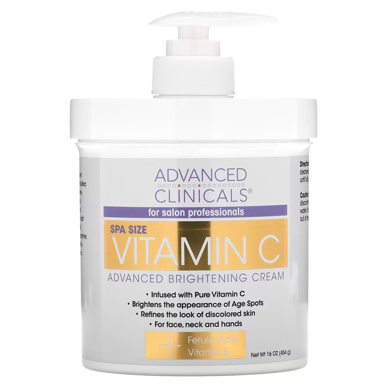 Advanced Clinicals, осветляющий крем с витамином С, улучшенная формула, 454 г (16 унций)
Advanced Clinicals, осветляющий крем с витамином С, улучшенная формула, 454 г (16 унций)