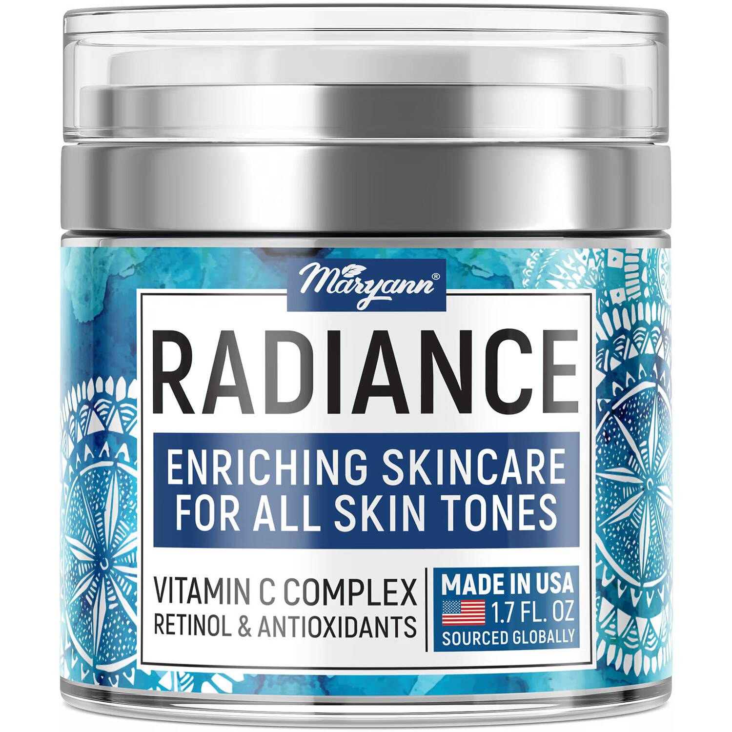 Maryann Organics, Radiance, комплекс витаминов C, ретинол и антиоксиданты, 50 мл (1,7 жидк. Унции)
Maryann Organics, Radiance, комплекс витаминов C, ретинол и антиоксиданты, 50 мл (1,7 жидк. Унции)