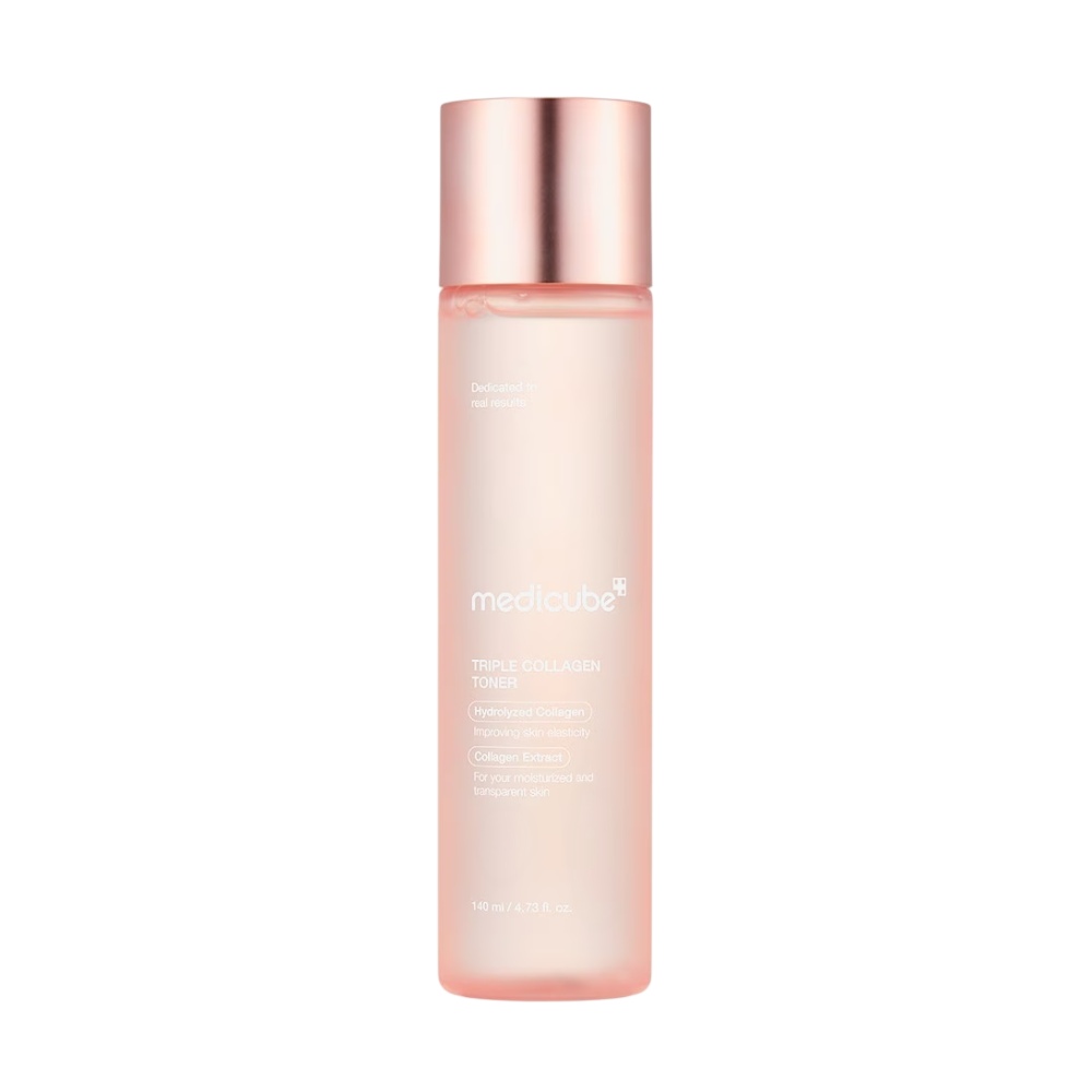 Тоник для лица Medicube Triple Collagen, 140 мл
Тоник для лица Medicube Triple Collagen, 140 мл