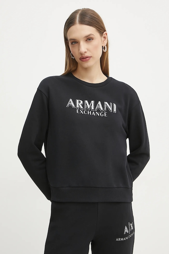 Хлопковая толстовка Armani Exchange, черный
Хлопковая толстовка Armani Exchange, черный