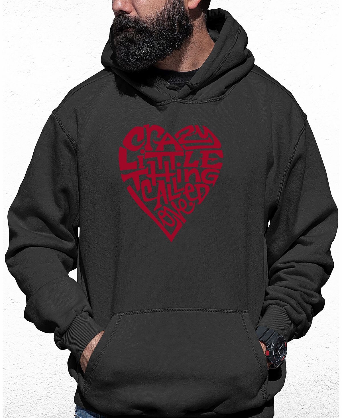Мужская толстовка с капюшоном crazy little thing called love word art LA Pop Art, серый
Мужская толстовка с капюшоном crazy little thing called love word art LA Pop Art, серый