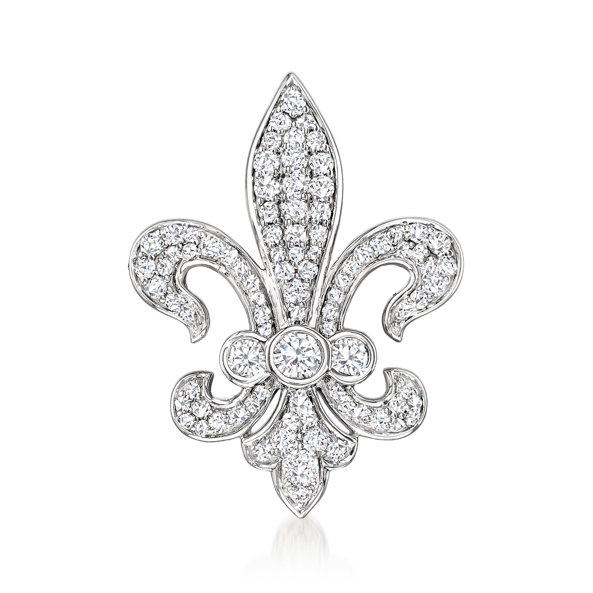 Брошь Ross-Simons Diamond Fleur-De-Lis из стерлингового серебра Ross-Simons, белый
Брошь Ross-Simons Diamond Fleur-De-Lis из стерлингового серебра Ross-Simons, белый