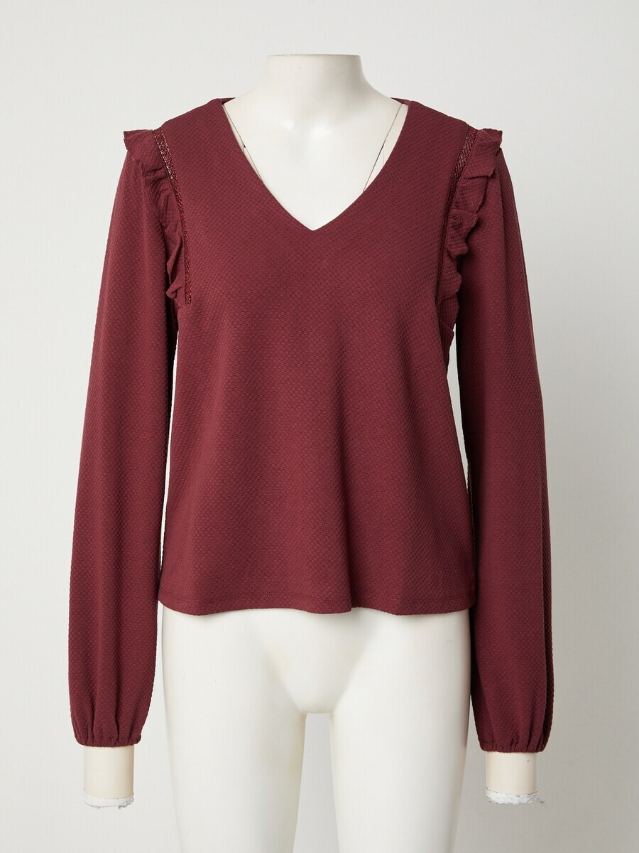 Лонгслив About You CORINNA, темно-красный 
Лонгслив About You CORINNA, темно-красный