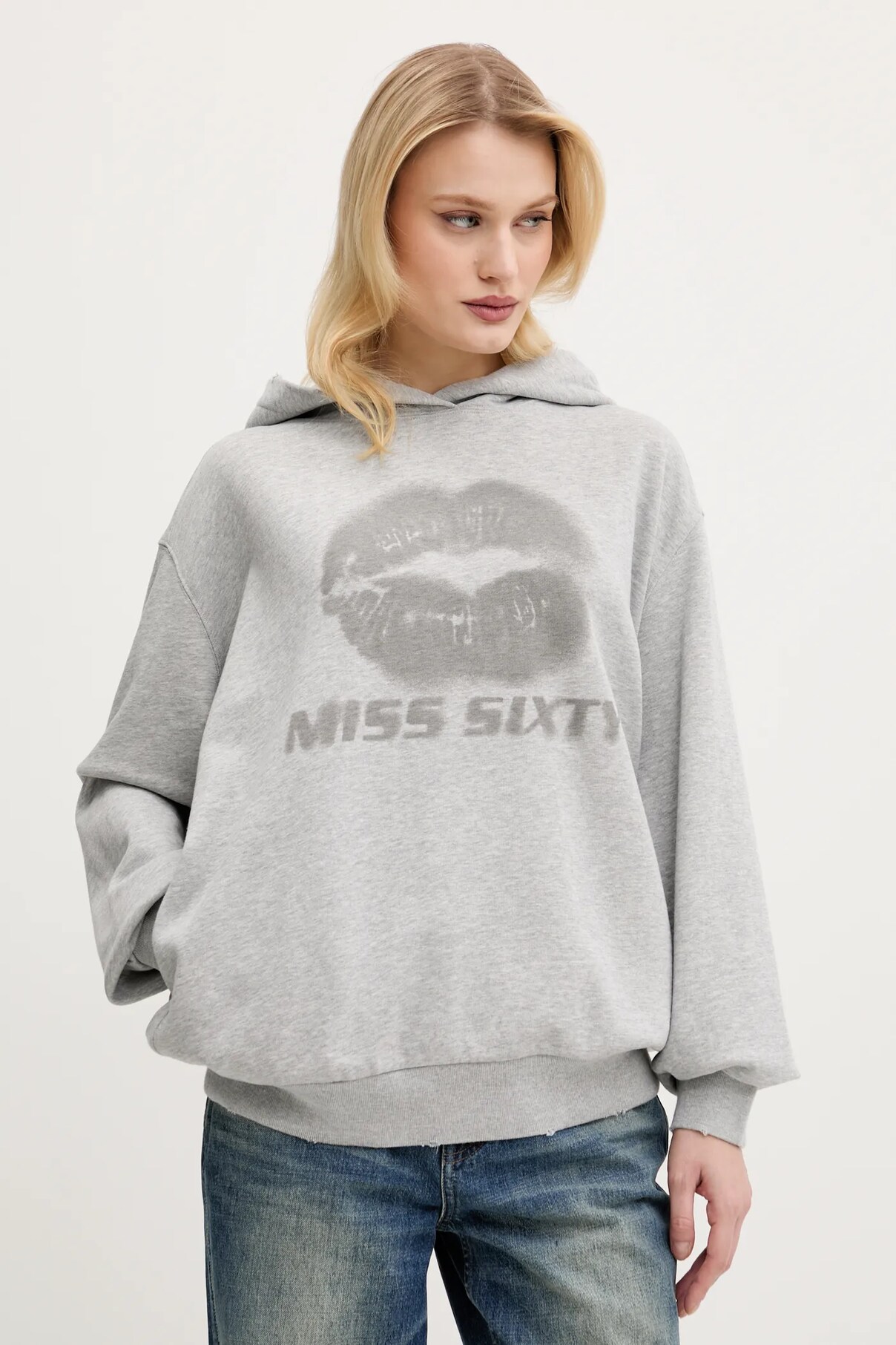 Хлопковая толстовка Miss Sixty, серый
Хлопковая толстовка Miss Sixty, серый