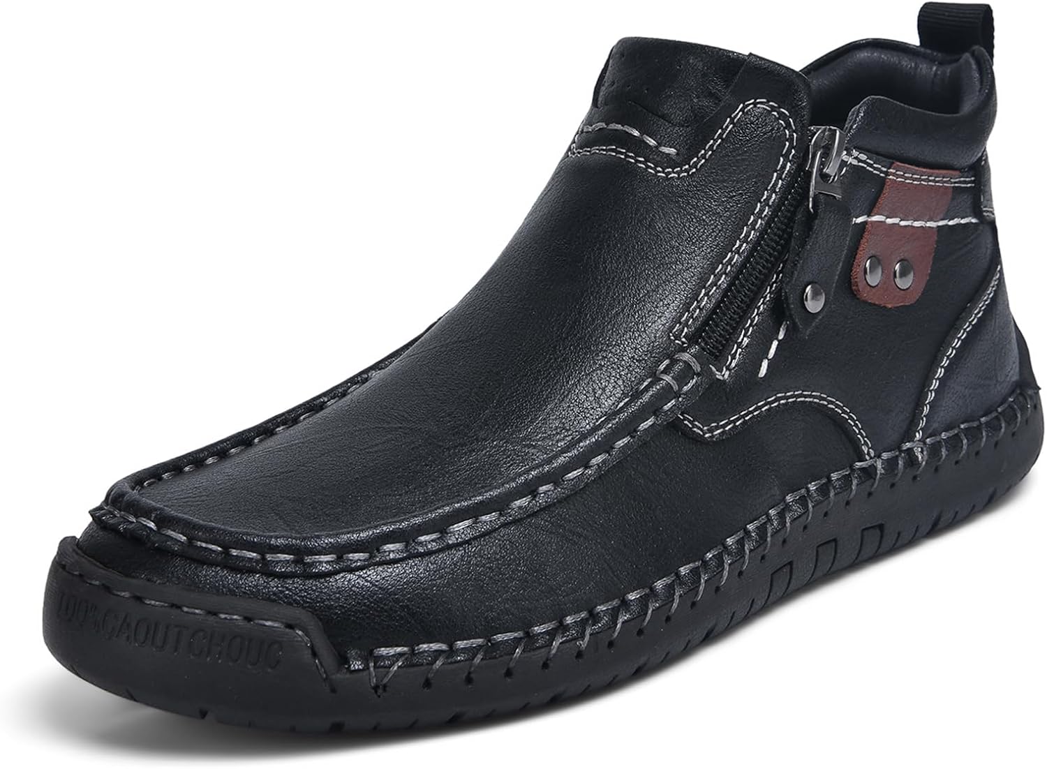 Мужские ботинки слипоны до щиколотки, легкие и дышащие, с боковой молнией, противоскользящие, повседневные обувь для прогулок и вождения Zhoupulp, черный
Мужские ботинки слипоны до щиколотки, легкие и дышащие, с боковой молнией, противоскользящие, повседневные обувь для прогулок и вождения Zhoupulp, черный